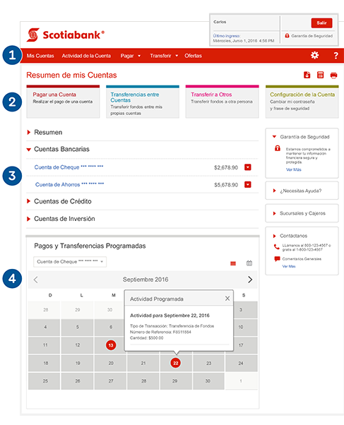 Detalle de la cuenta