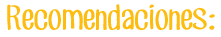 recomendaciones