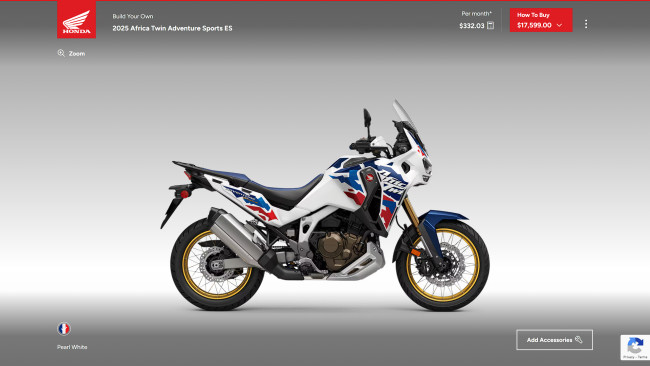 The Honda Powersports 3D Configurator