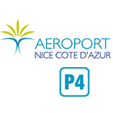 Parcheggio Ufficiale dell'aeroporto Nice Côte d'Azur – P4 – Lunga sosta
 logo
