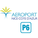 Parcheggio Ufficiale dell'aeroporto Nice Côte d'Azur – P6 – Lunga sosta
 logo
