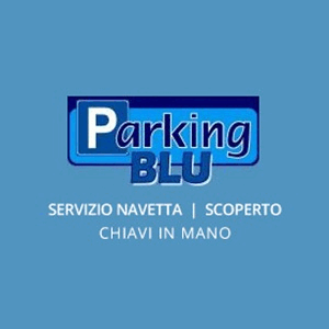 Parking Blu - Navetta - Scoperto - Conserva le chiavi logo