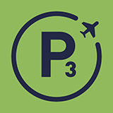 Lidostas “Rīga” autostāvvieta P3 logo