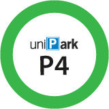 P4 UniPark Vilnius logo