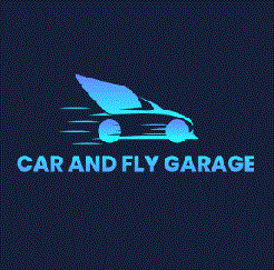 Car and fly garage logo