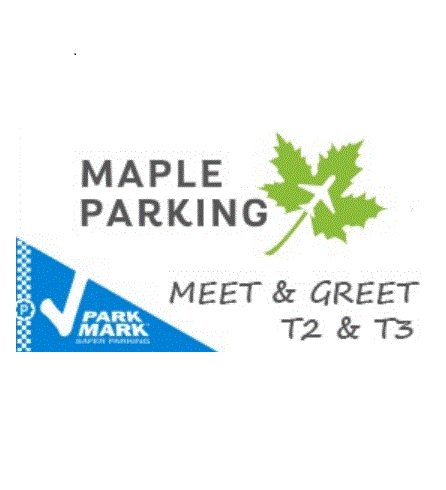 Maple Parking Meet & Greet - T2 & T3 - ONLY logo