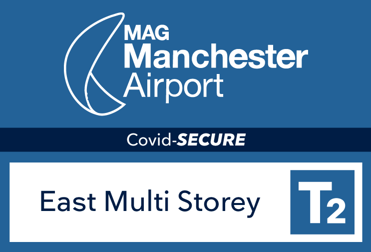 T2 Multi-Storey East Manchester Airport logo