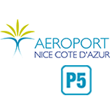 Parcheggio Ufficiale dell'aeroporto Nice Côte d'Azur – P5 – Accesso diretto
 logo