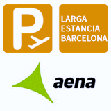 Larga Estancia AENA Flughafen Barcelona logo