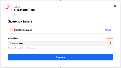 Choosing translate by Zapier for Agility CMS sites