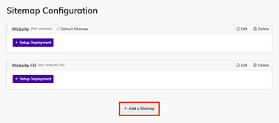 Sitemap configuration in Agility CMS