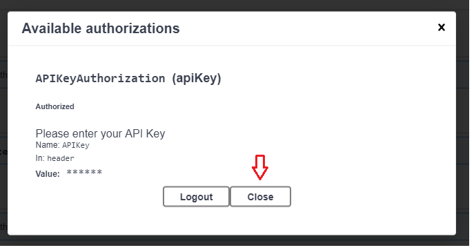 Close API key on agilitycms.com/docsite