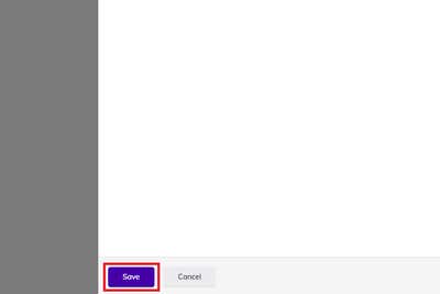 Saving the new content model (earlier version of the interface)