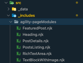 Agility CMS page modules