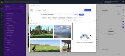 The Cloudinary Media Library, filtered to videos