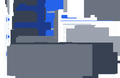 The Tab Component pattern: a linear list of components in the editor renders as grouped tabbed sections on the page. Each Tab component starts a new tab and carries its label.
