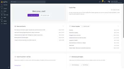 Agility CMS Dashboard