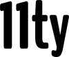 Black 11ty logo on agilitycms.com