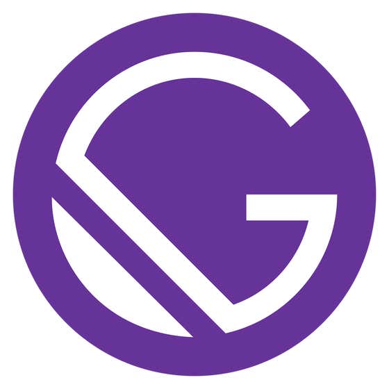 Purple Gatsby logo on agilitycms.com