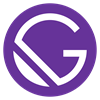 Purple Gatsby logo on agilitycms.com