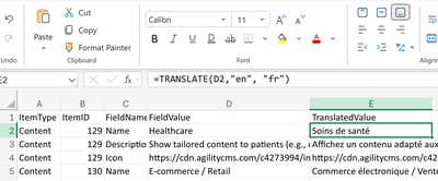 TRANSLATE formula example
