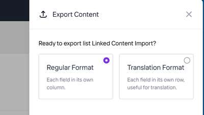 Import Formats