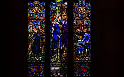 St. Patrick stained glass