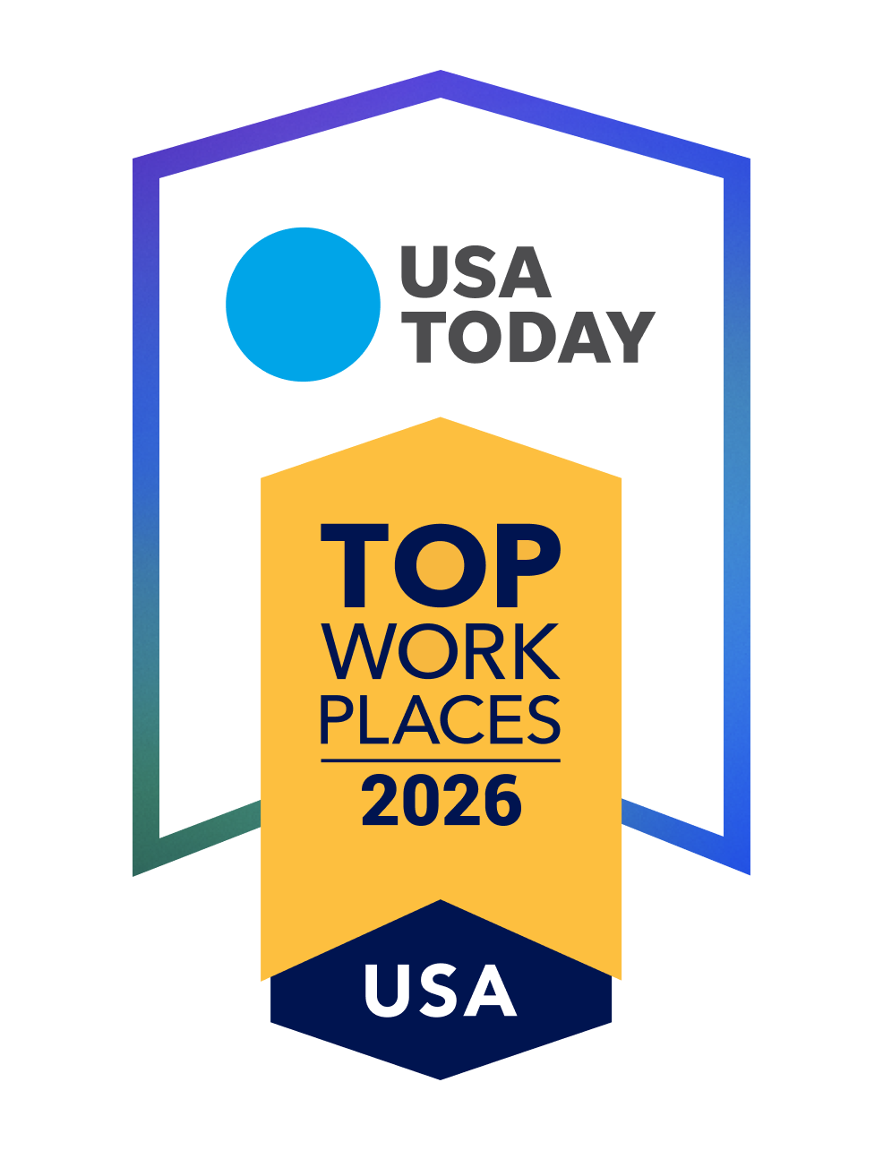 2025 USA Today Top Work Places logo