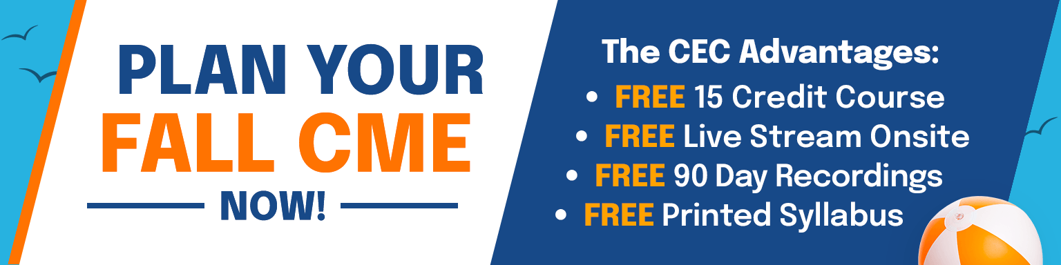Plan Your Fall CME Now - Left Side