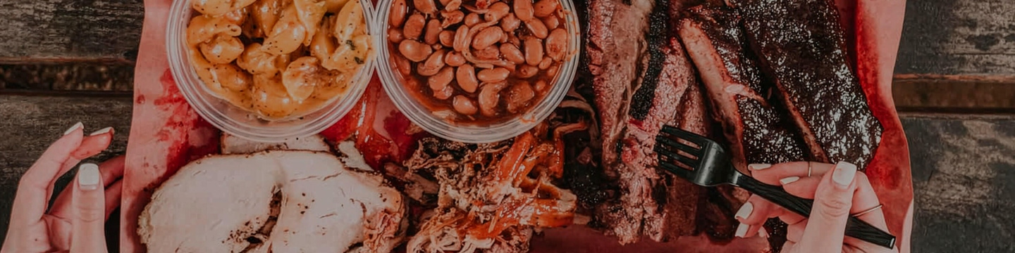 Big tasting plate with assorted food options