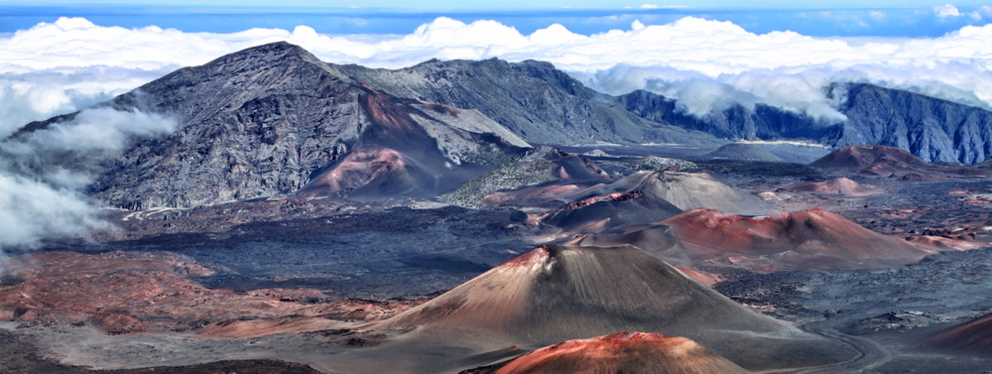 The Haleakala National Park in Maui