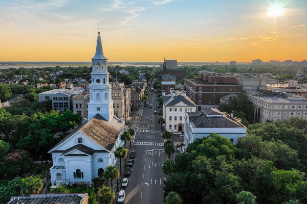 Charleston Downtown at Sunrise