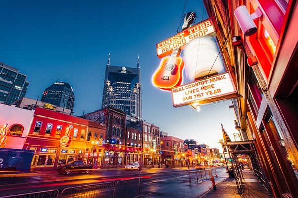 Nashville Downtown at Night