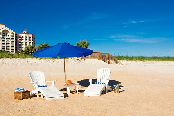 Palm Coast Hammock Beach Resort Umbrella and Chairs