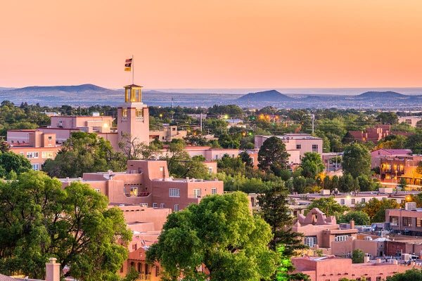 Santa Fe Skyline at Dusk