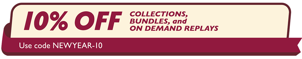 10% Off Collections, Bundles, and On Demand Replays Icon