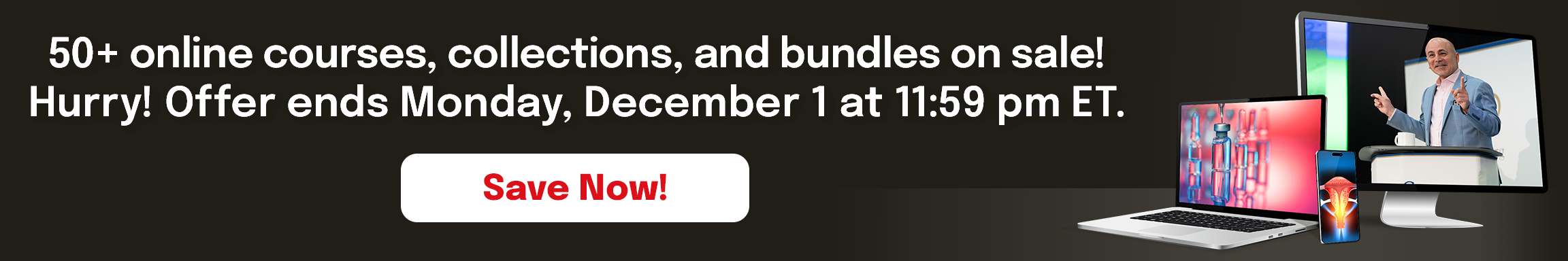 Up to 40% Off Black Friday Online Sale Banner - Right Side