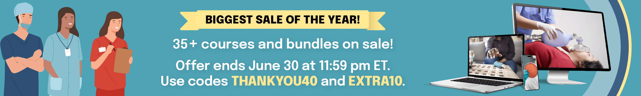 Up to 40% Off Customer Appreciation Sale Banner - Right Side