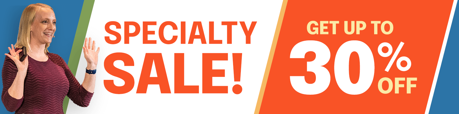 Up to 30% Off Specialty Sale Banner - Left Side