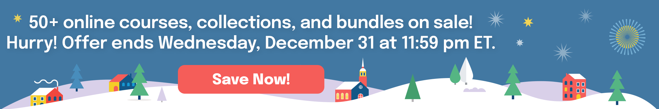 Up to 40% Off Year End Sale Banner - Right Side