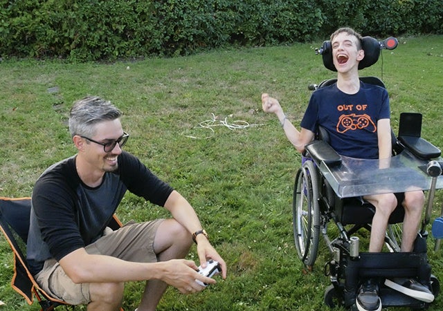 Dan O’Connor and Bradley Heaven held an outdoor gaming day to test new programs for their YouTube channel. (Photo courtesy of All Access Life)