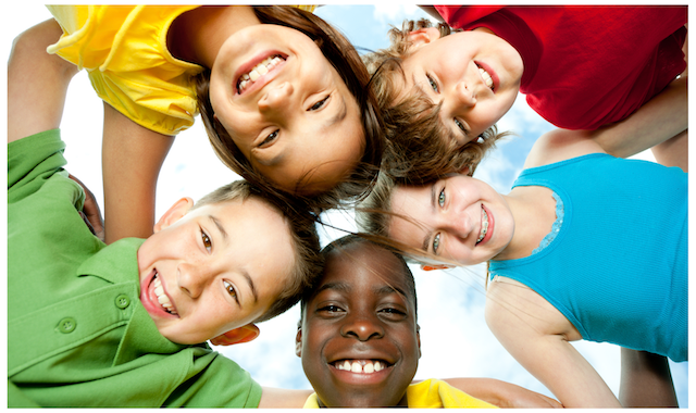 kids smiling