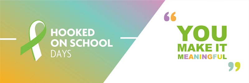 hooked on school days banner