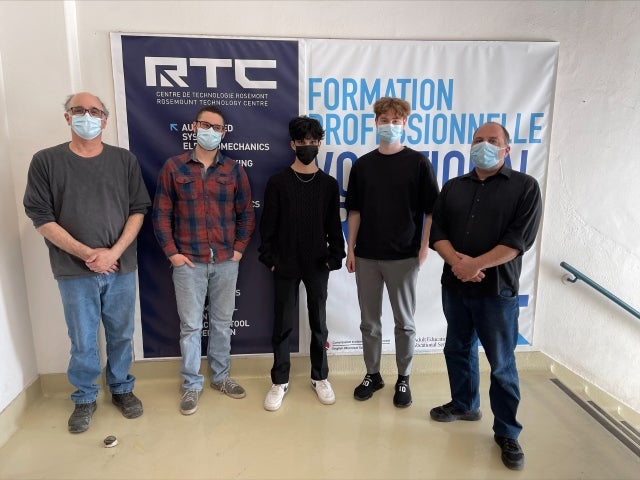 Rosemount Technology Centre students skills team
