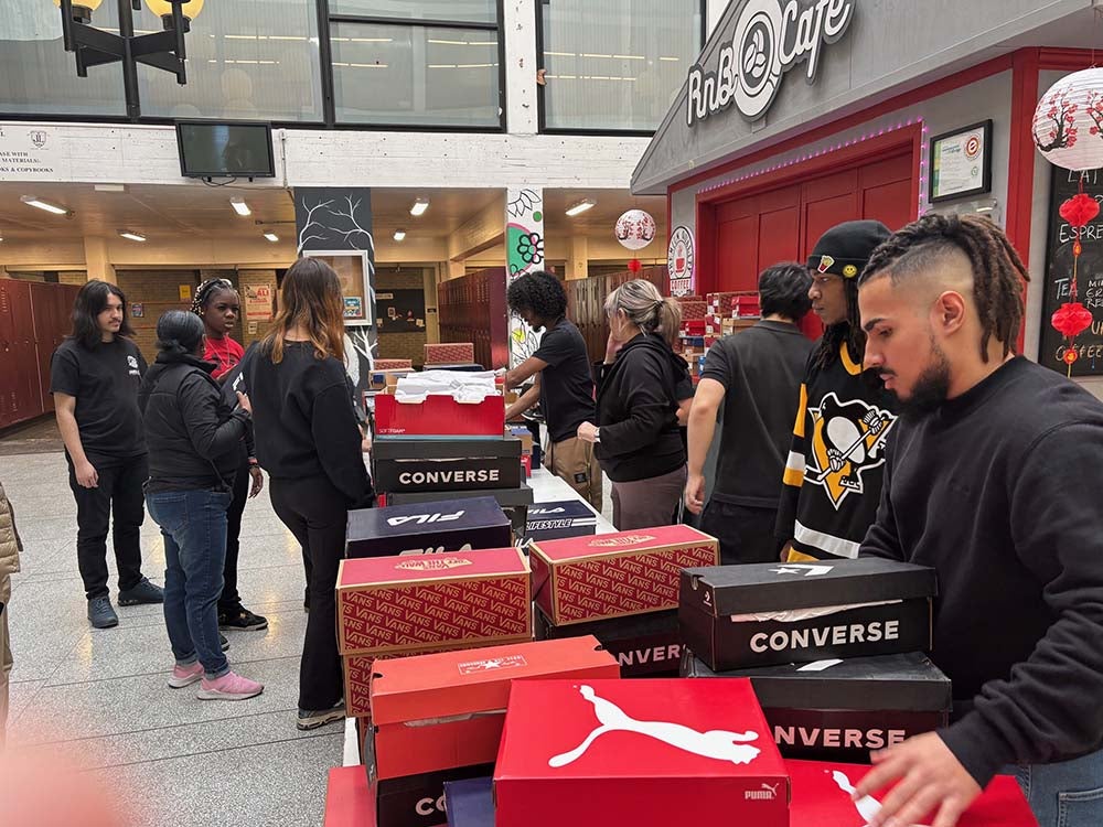 Sneaker Cupid returns to James Lyng High School