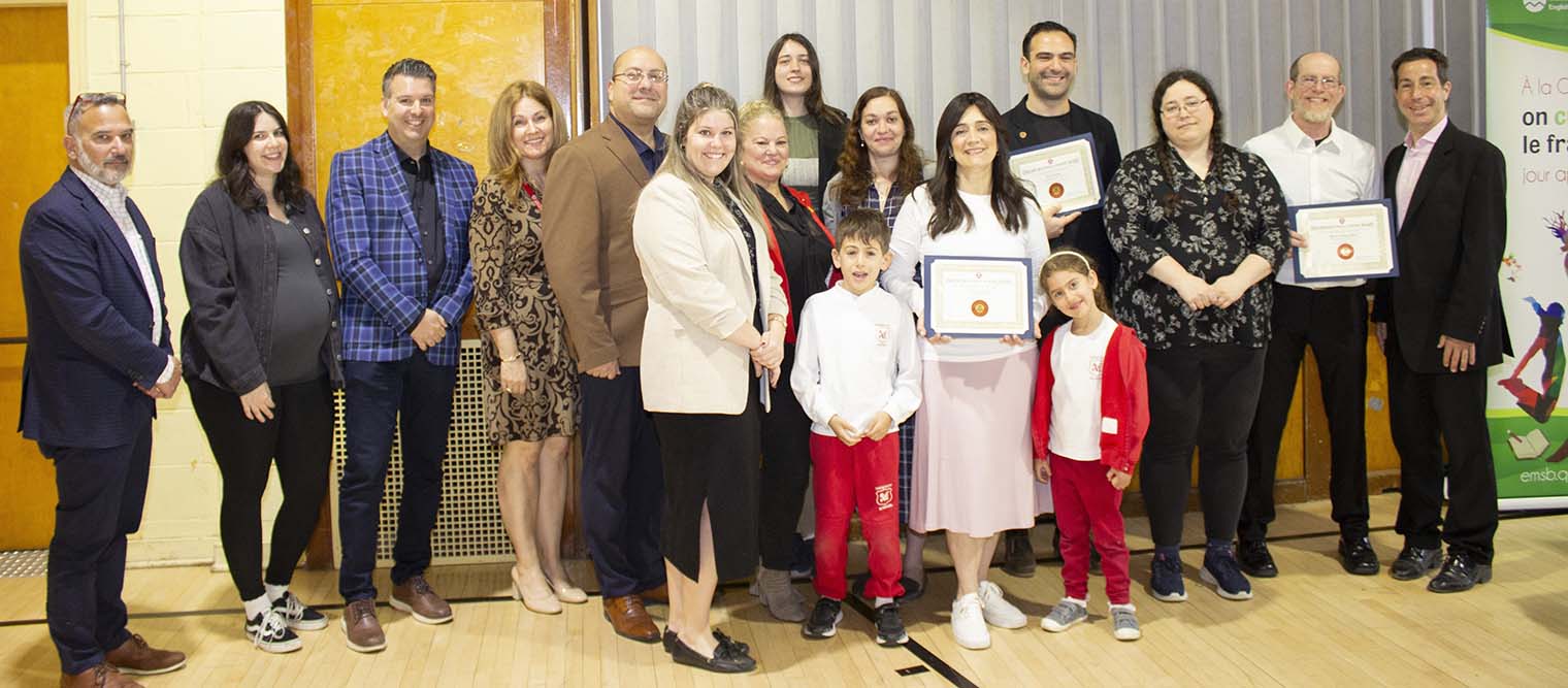 EMSB honors three teachers at Merton School ceremony