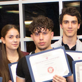 student with their peck awards