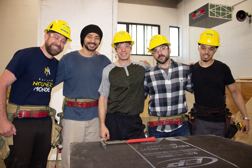 carpentry students