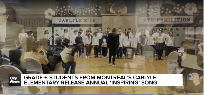 Don't look away," that's the title of the new song from Montreal’s Carlyle Elementary School grade six students