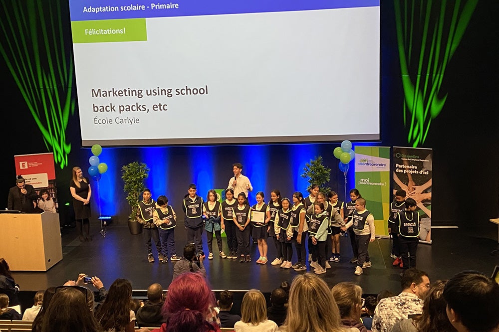 Carlyle Takes First Place in OSEntreprendre Competition, Heads to Nationals with Innovative School Marketing Project